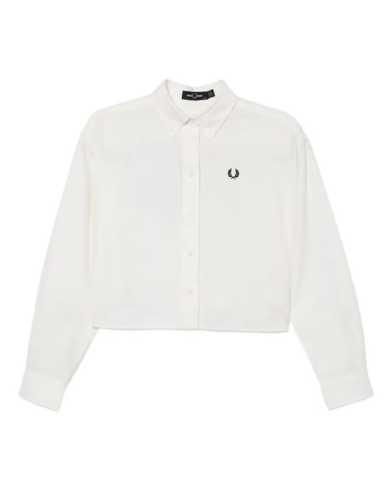 Fred Perry Hemd mit Knopfleiste - Weiß Weiß