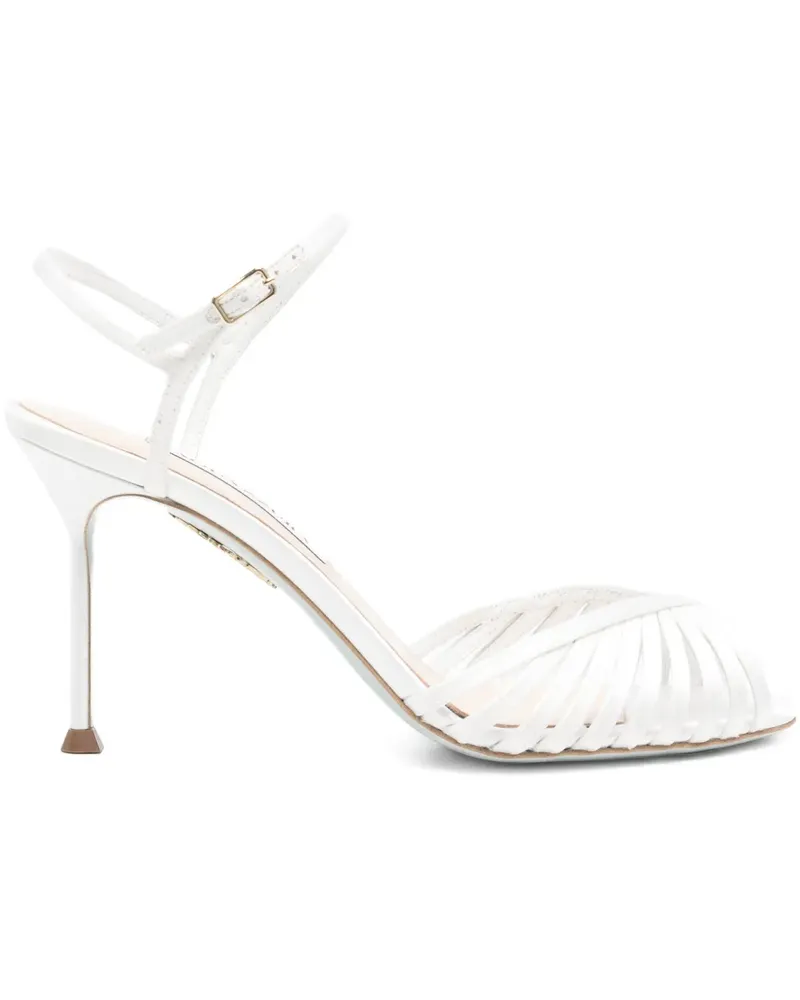 Aquazzura braided heeled sandals - Weiß Weiß