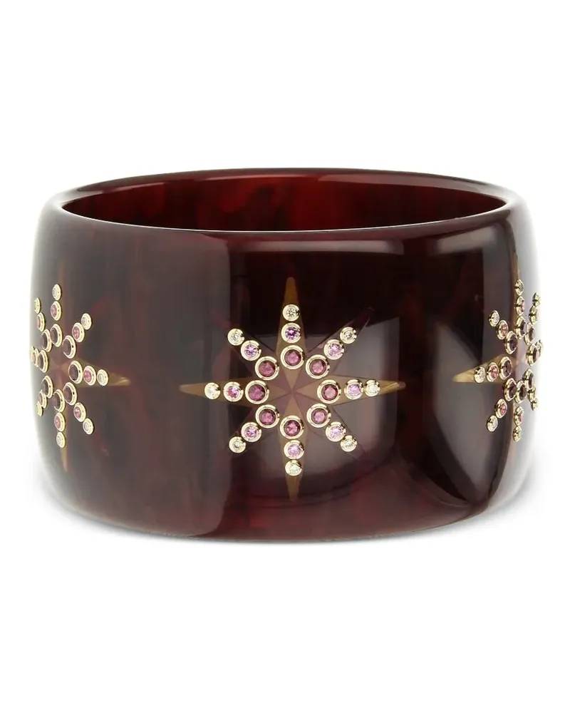 Mark Davis Armband mit Diamanten und Saphir - Braun Braun