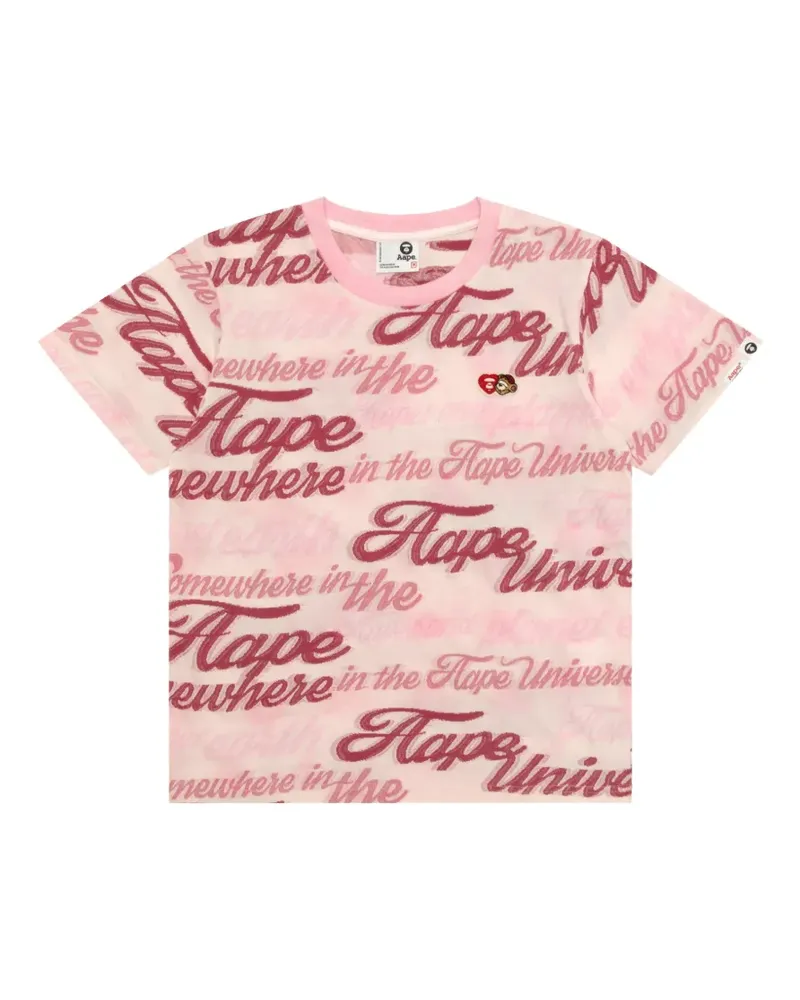 BAPE printed patch T-shirt - Rosa Rosa