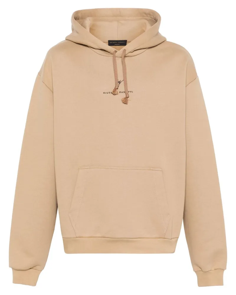 Giuseppe Zanotti Hoodie mit Logo-Stickerei - Braun Braun
