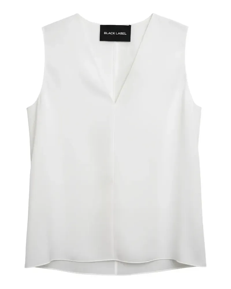 Black Label Trägershirt mit V-Ausschnitt - Weiß Weiß
