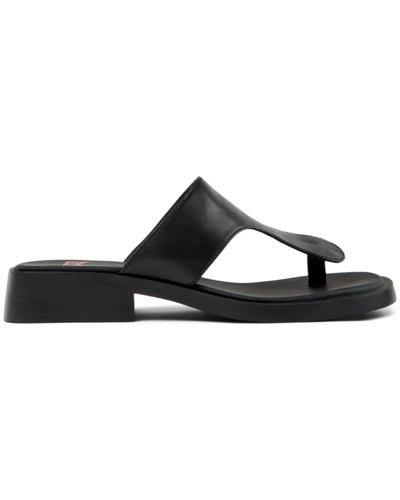 Camper Dana Twins Pantoletten - Schwarz Schwarz