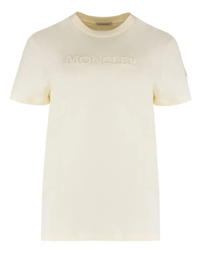 Moncler round-neck T-shirt - Nude Nude