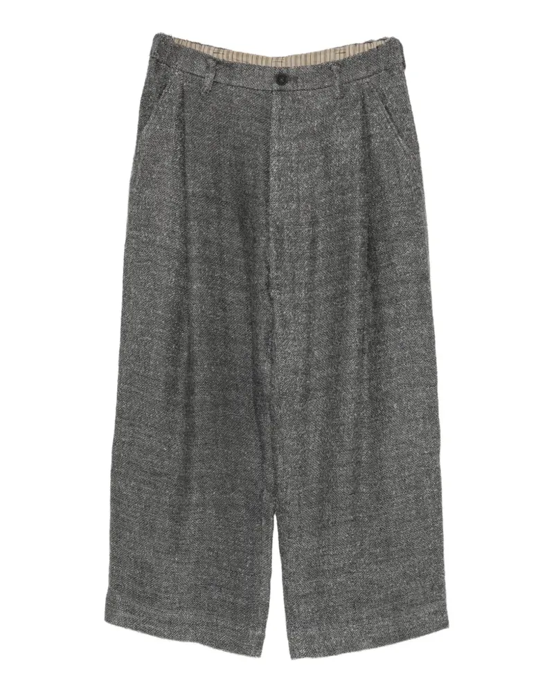 Ziggy Chen Wide-Leg-Hose mit Bundfalten - Grau Grau