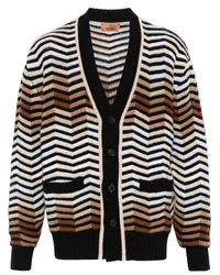 Missoni Cardigan mit Zickzackmuster Braun