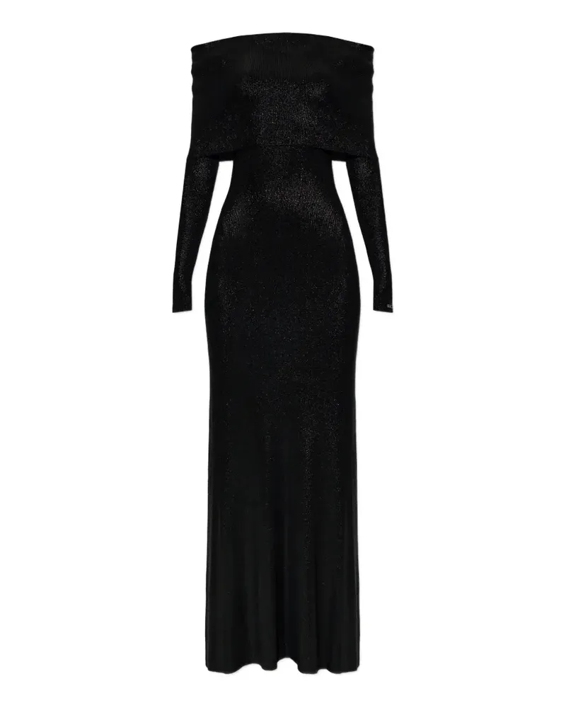 Balenciaga Schulterfreies Kleid - Schwarz Schwarz