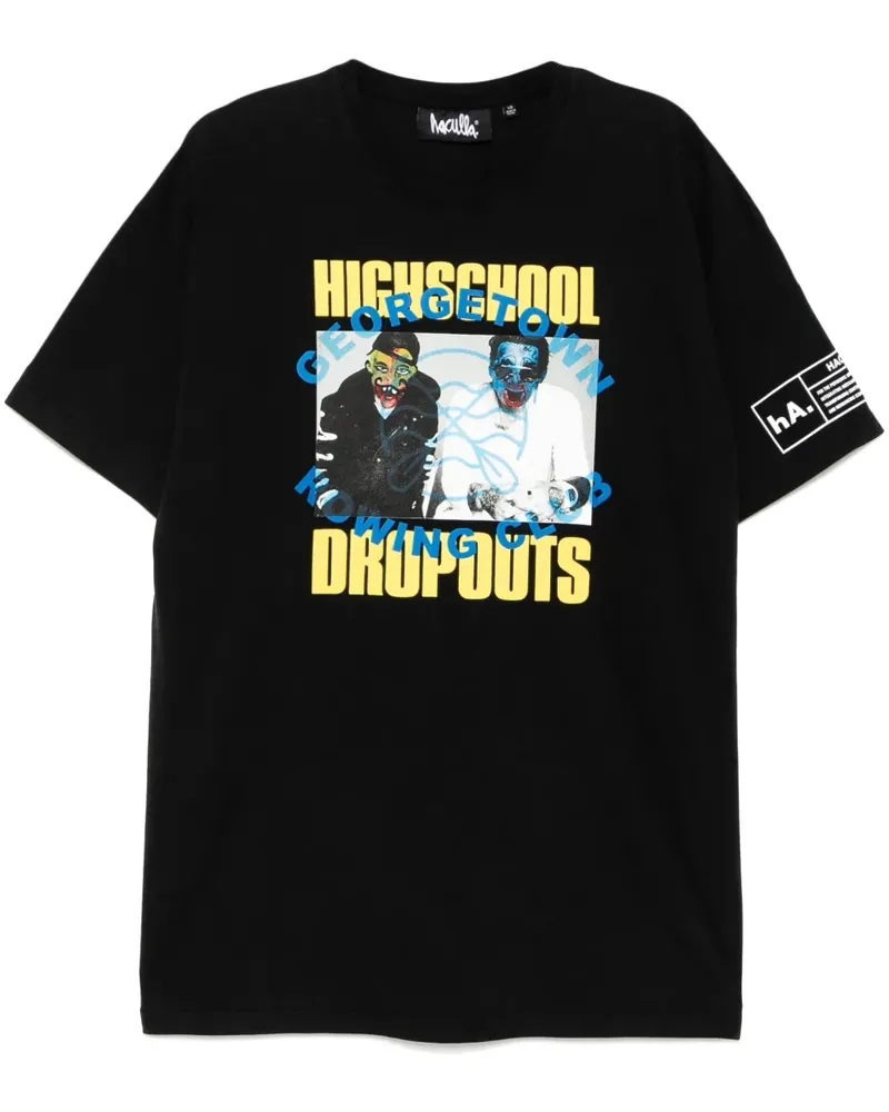 Haculla Highschool Dropouts T-Shirt - Schwarz Schwarz