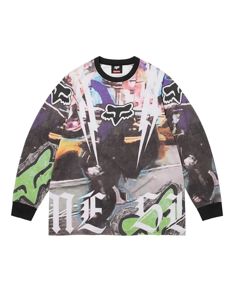 Supreme Being x Fox Racing® Langarmshirt - Grau Grau