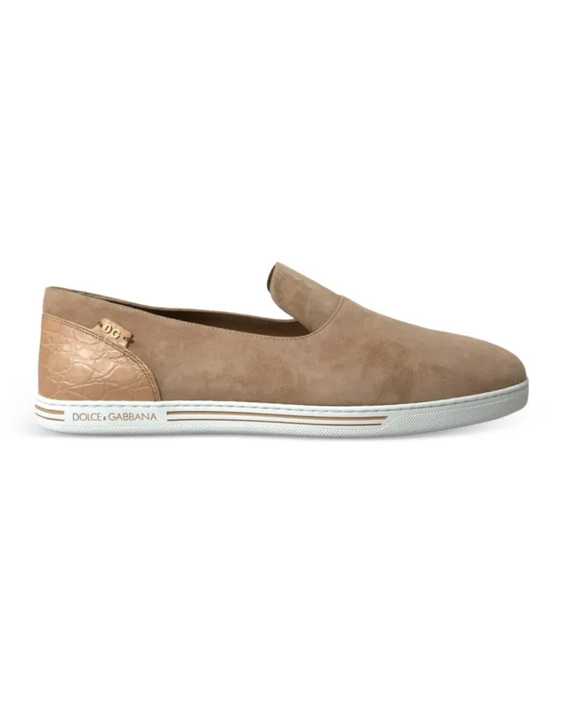 Dolce & Gabbana Sneakers mit Logo - Nude Nude