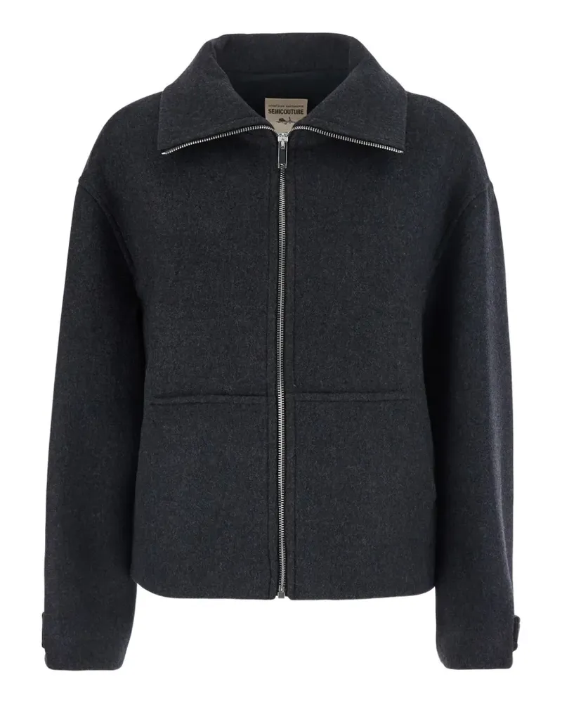 Semicouture Jeanie Jacke aus Filz - Grau Grau