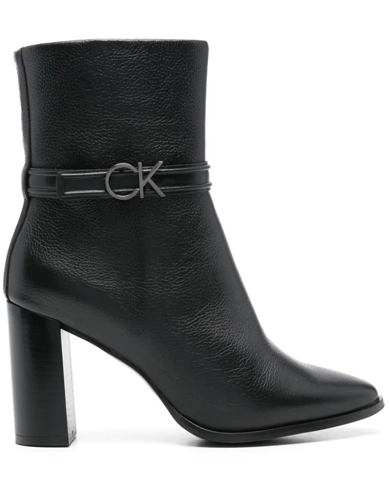 Calvin Klein Stiefel aus Leder 80mm - Schwarz Schwarz