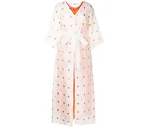 Gepunkteter Kimono - Weiß