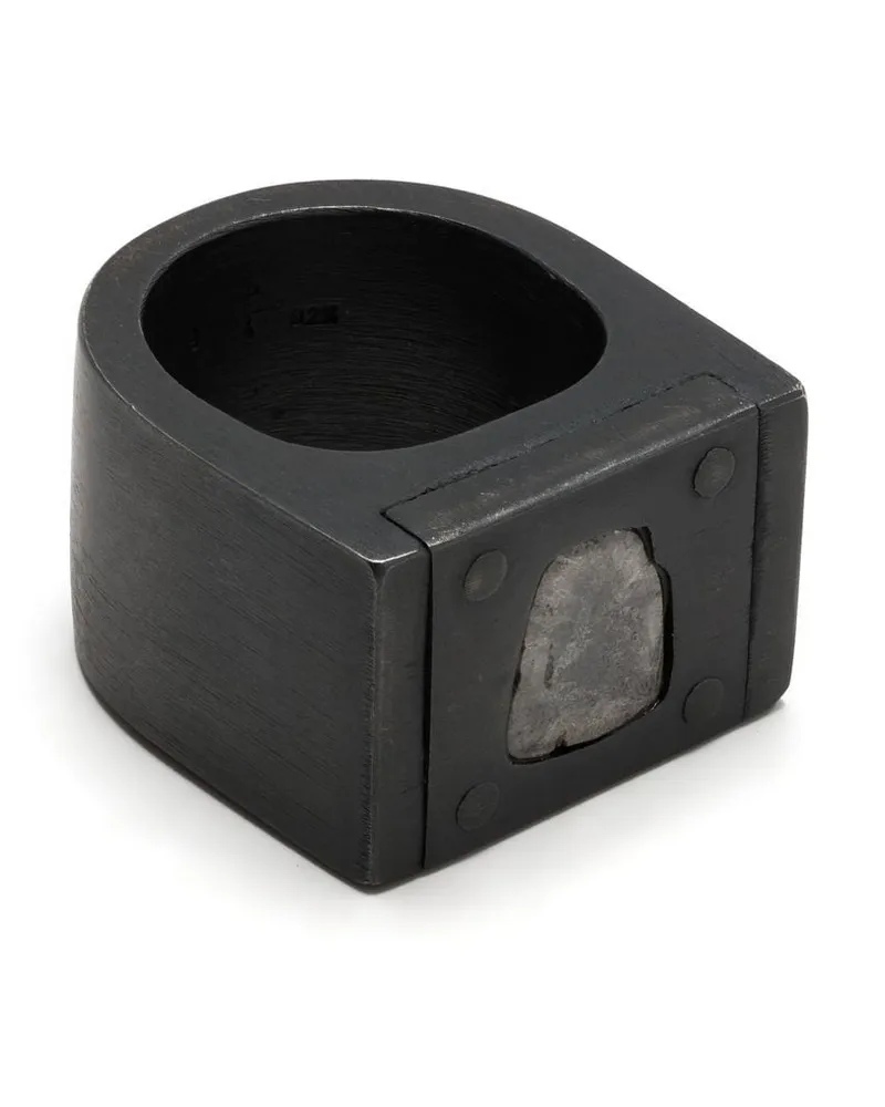 Parts Of Four Plate Single Ring mit Diamant - Schwarz Schwarz