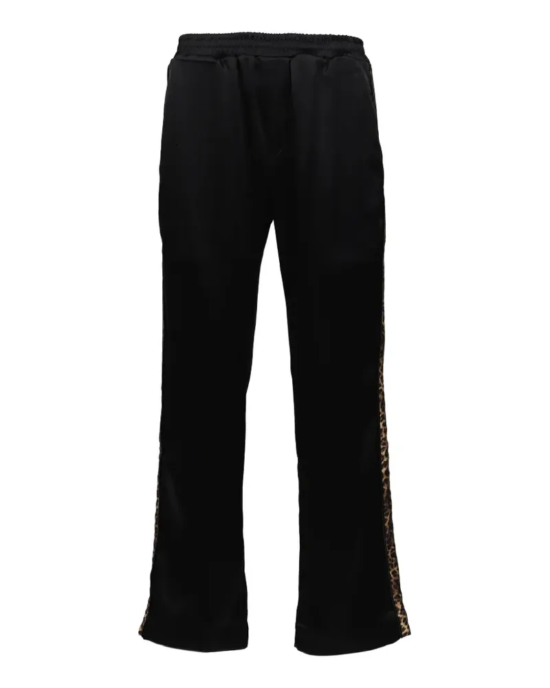 Ernest W. Baker leopard-stripe track pants - Schwarz Schwarz