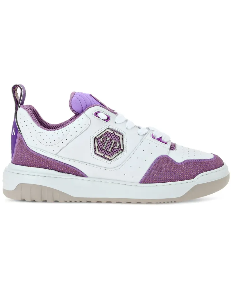 Philipp Plein Sneakers mit Kristallen - Violett Violett