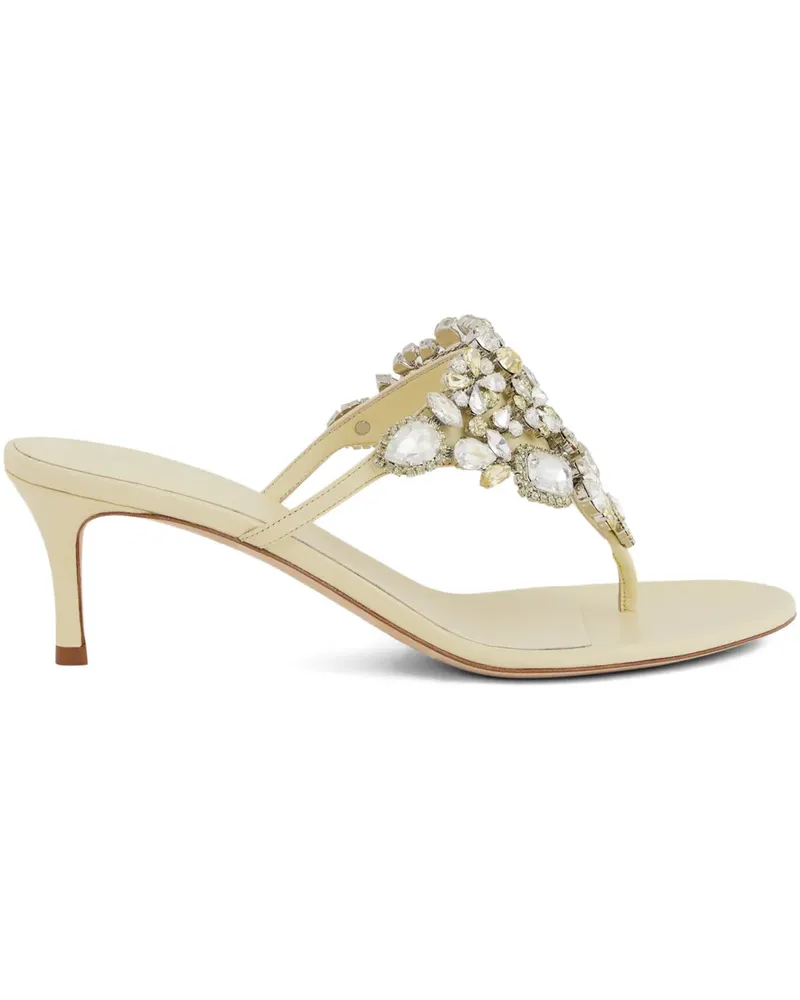 Paco Rabanne crystal-embellished sandals - Nude Nude
