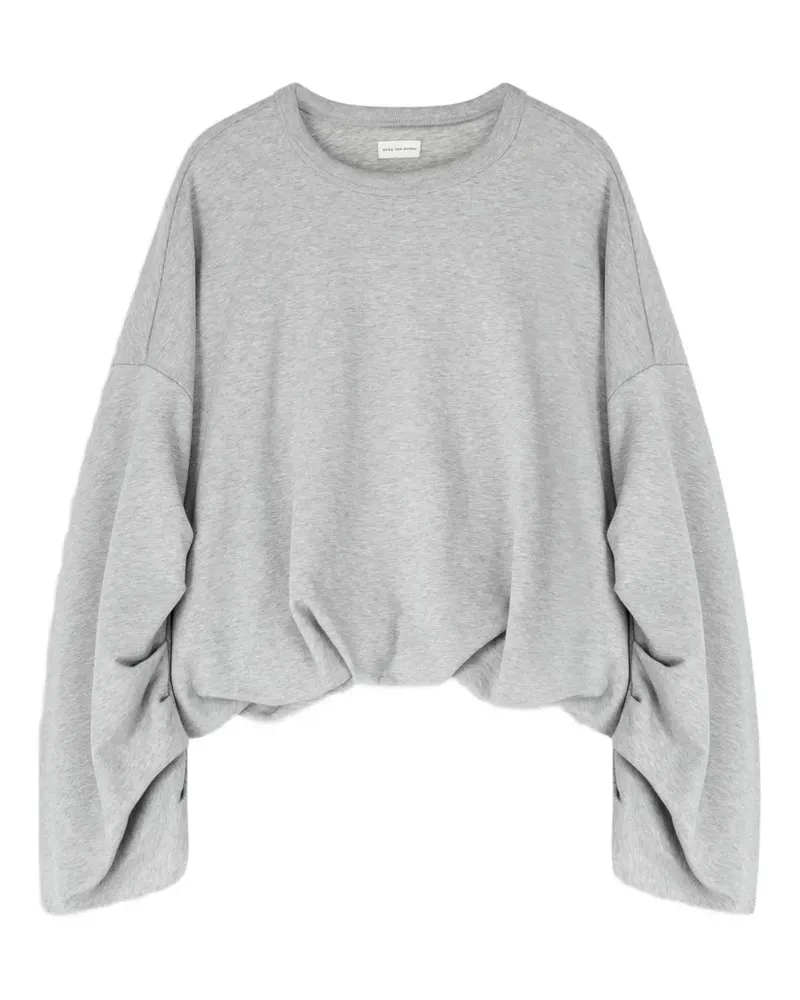 Dries van Noten Drapiertes Sweatshirt - Grau Grau