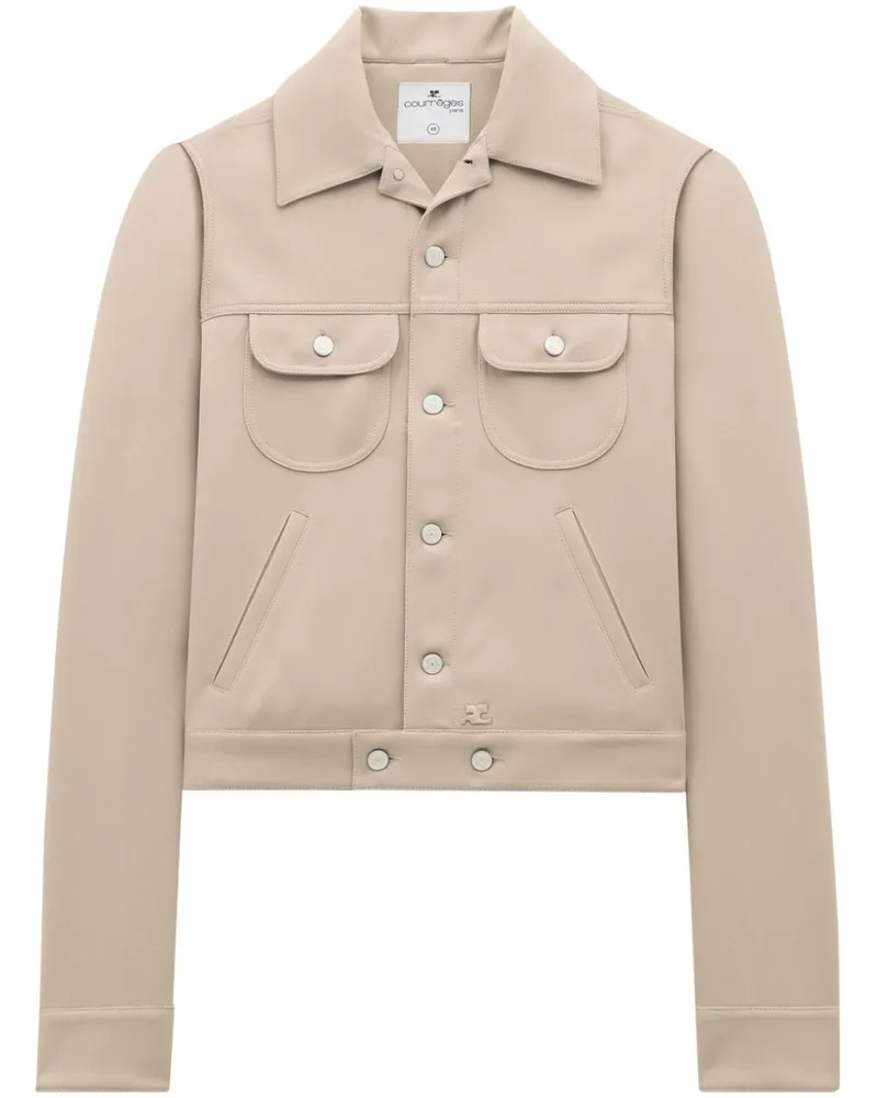 Courrèges Trucker-Jacke - Nude Nude