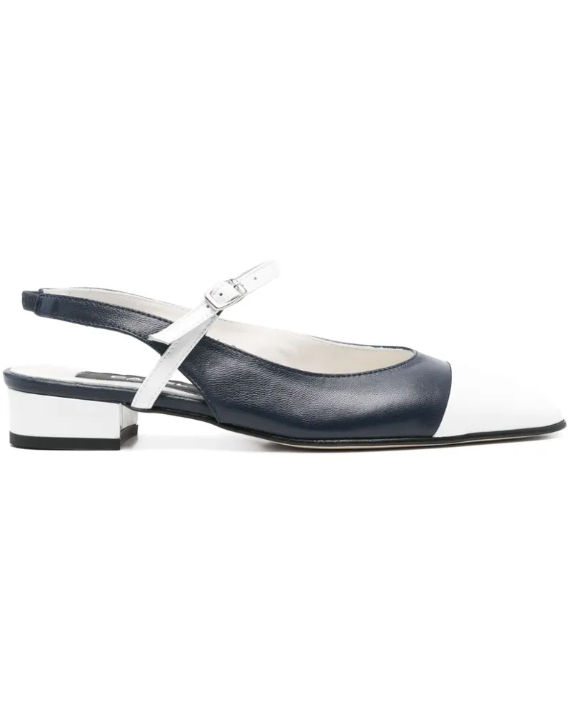 Carel Ballerinas aus Leder - Blau Blau