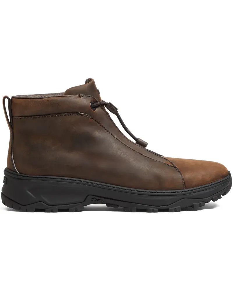 Ermenegildo Zegna Triple Stitch Vetta Stiefel - Braun Braun