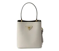 Panier mini Saffiano leather bag - Grau