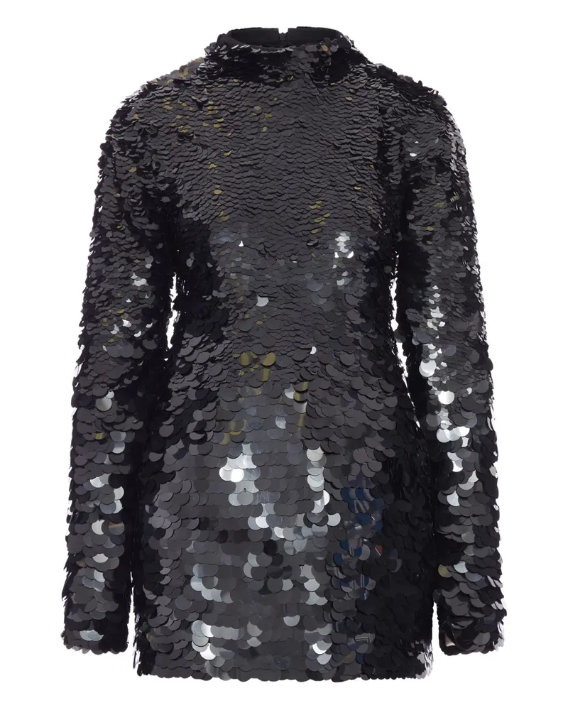 SPORTMAX Minikleid mit Pailletten - Schwarz Schwarz