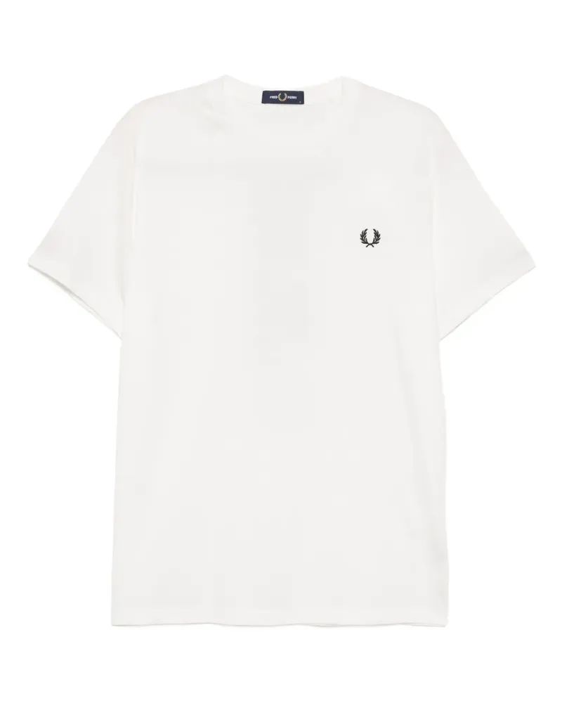 Fred Perry T-Shirt mit Logo-Print - Weiß Weiß