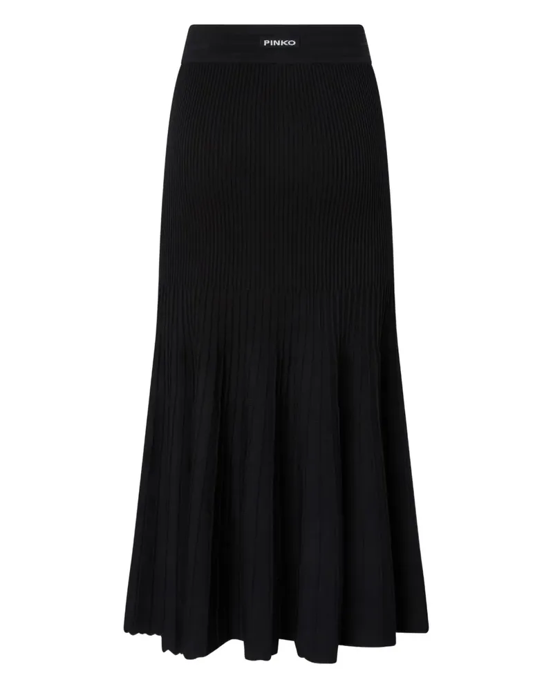 Pinko Rock mit hohem Bund - Schwarz Schwarz