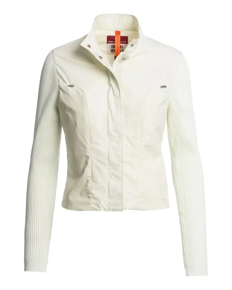 Parajumpers Gerippte Jacke - Weiß Weiß
