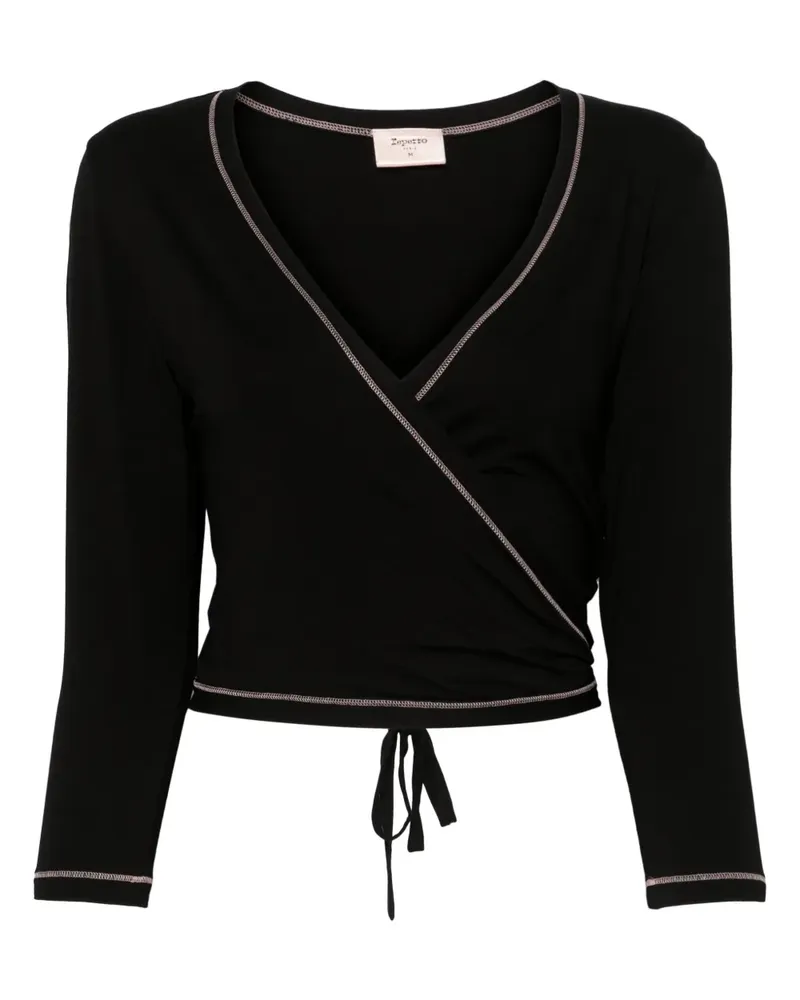 Repetto Gewickeltes Oberteil - Schwarz Schwarz