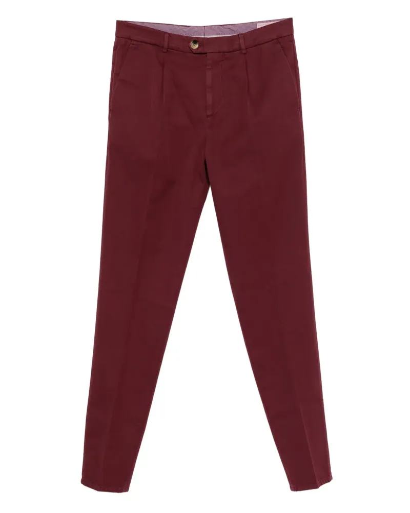 Brunello Cucinelli Plissierte Hose - Rot Rot