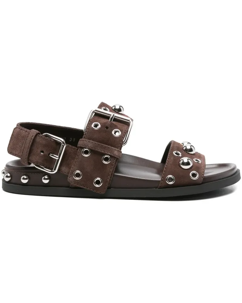 Valentino Garavani Sandalen mit Nietenverzierung - Braun Braun