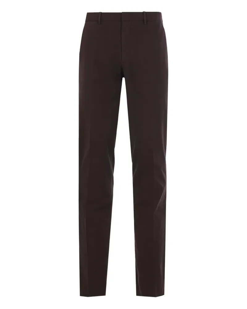 Ermenegildo Zegna Klassische Twill-Hose - Braun Braun