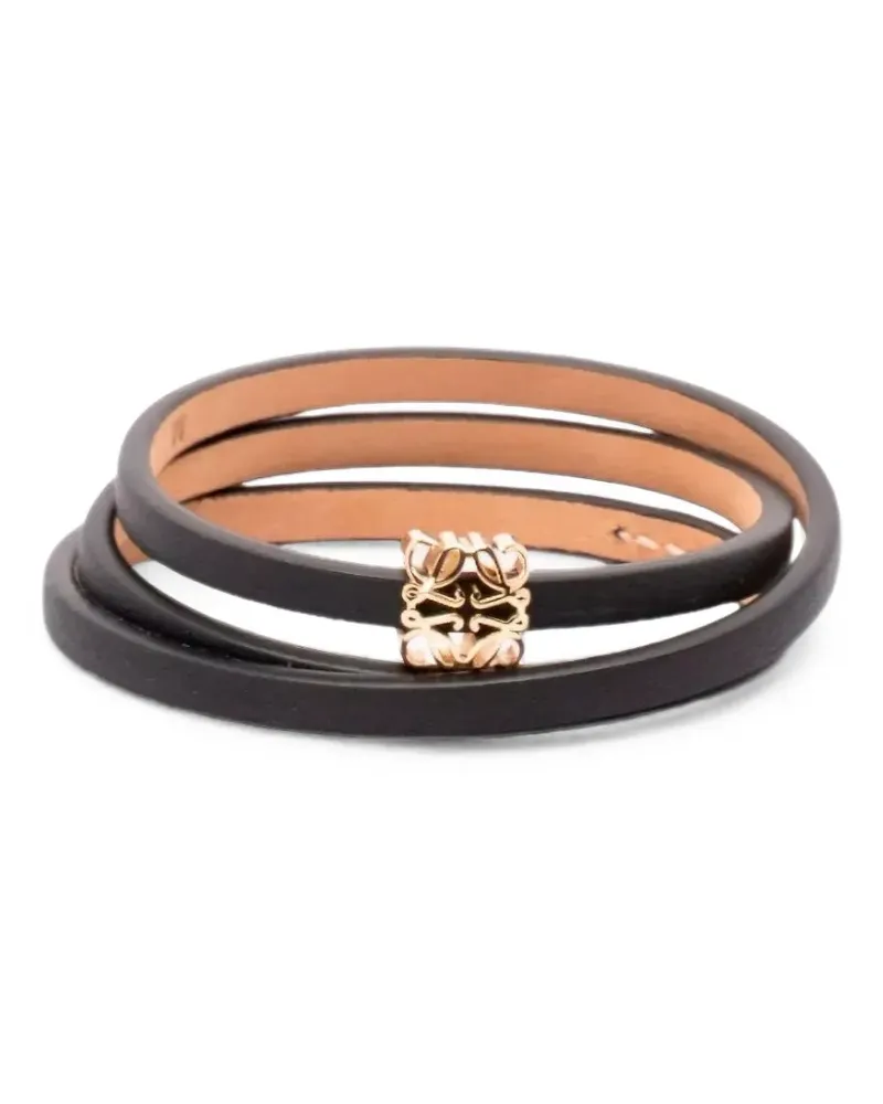 Loewe Anagram Bombé Twist Armband - Schwarz Schwarz