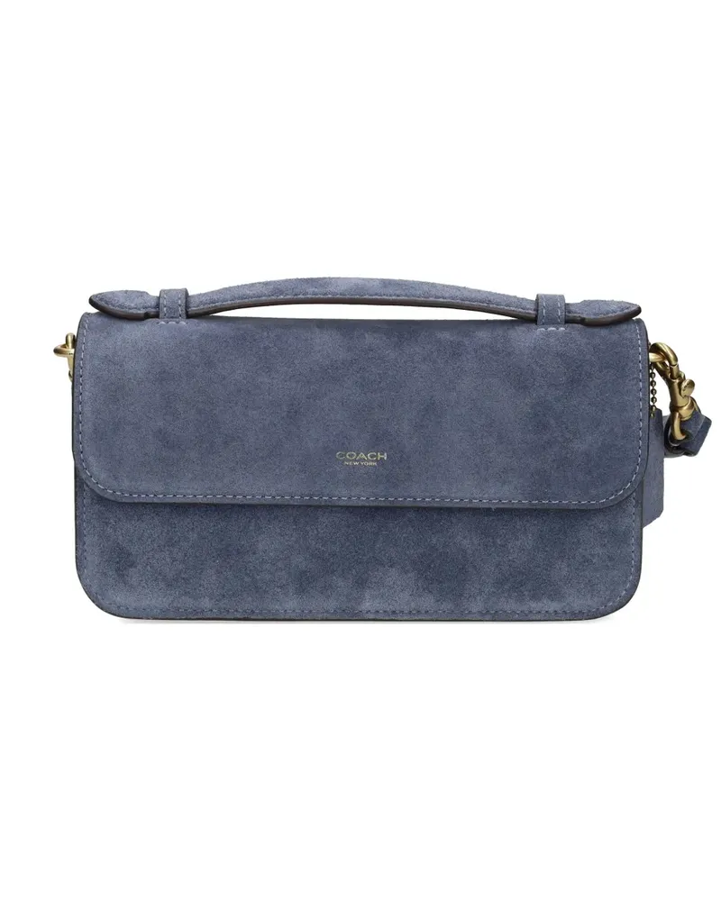 Coach Elora Schultertasche aus Leder - Blau Blau