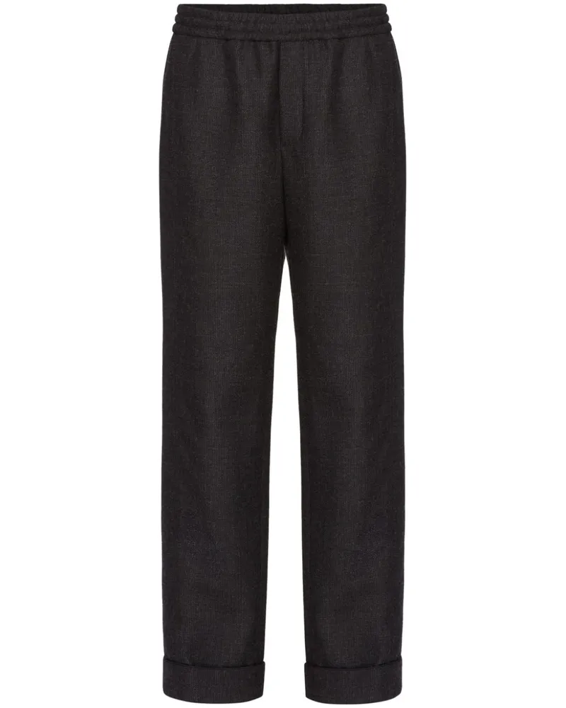 Valentino Garavani Pyjama-Hose aus Tweed - Schwarz Schwarz