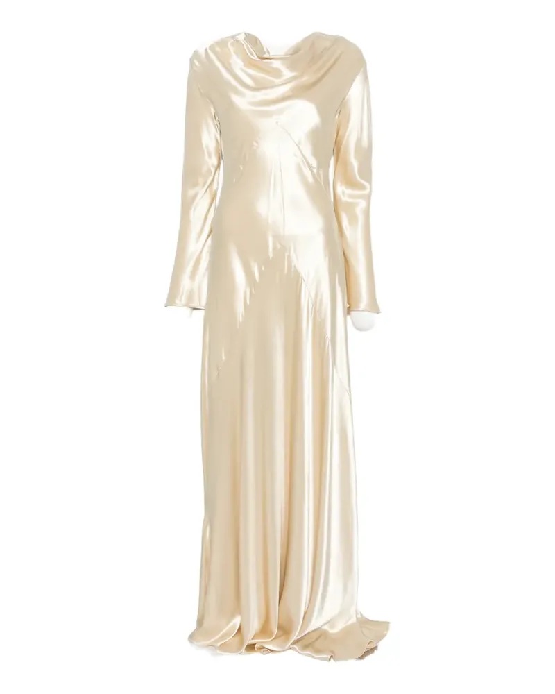 Erika Cavallini open-back maxi dress - Nude Nude
