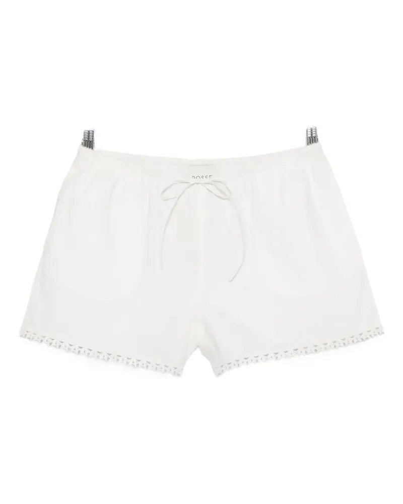 Posse Veda lace-trim shorts - Weiß Weiß