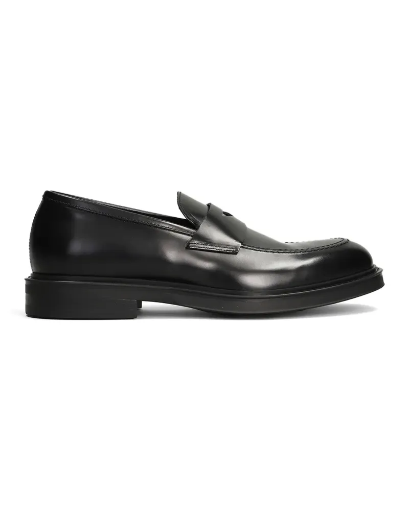 Green George Penny-Loafer aus Leder - Schwarz Schwarz