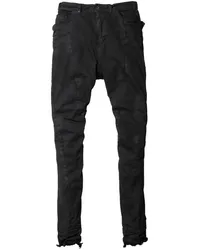 Julius Skinny-Jeans im Destroyed-Look Schwarz