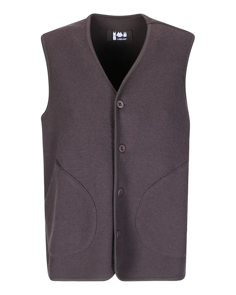 LABO.ART Potos wool gilet - Braun Braun
