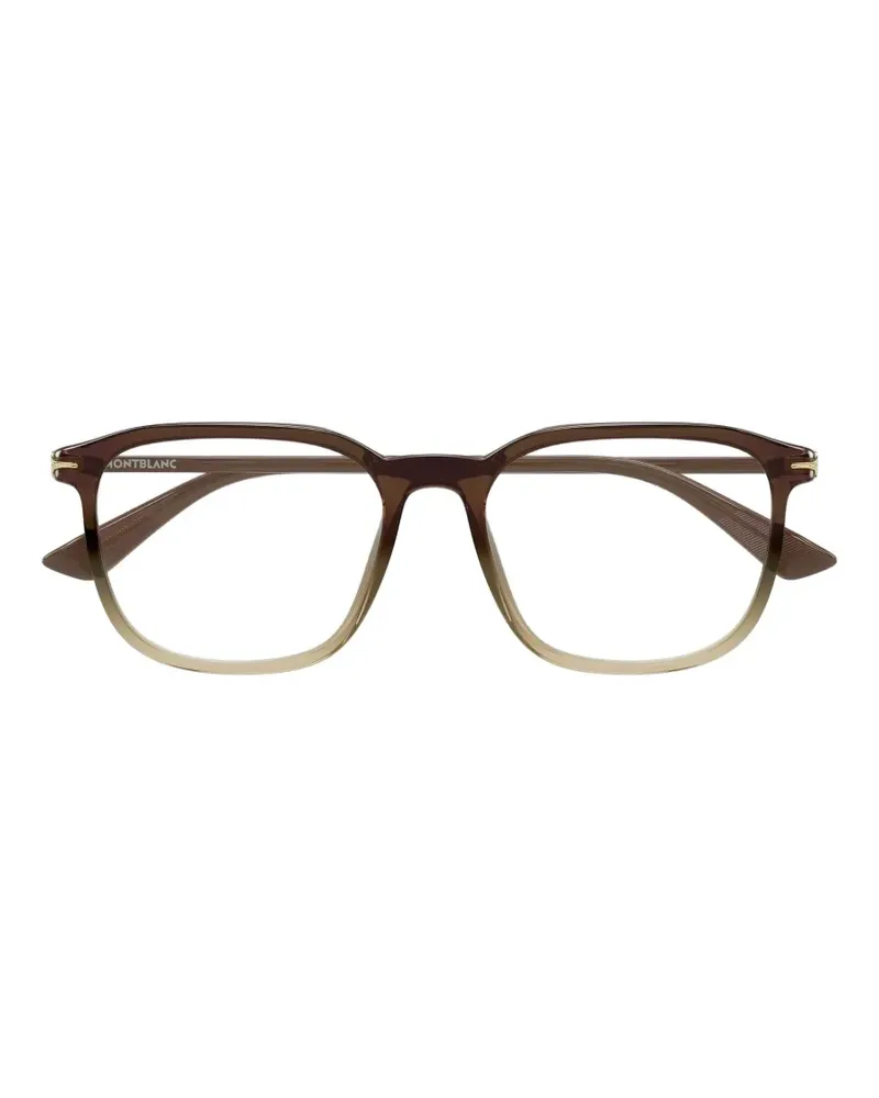 Montblanc rectangle-frame glasses - Braun Braun