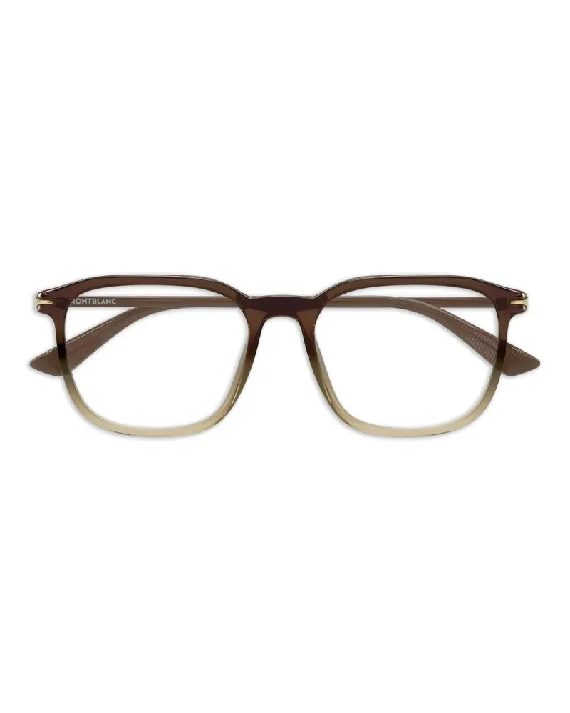 Montblanc rectangle-frame glasses - Braun Braun