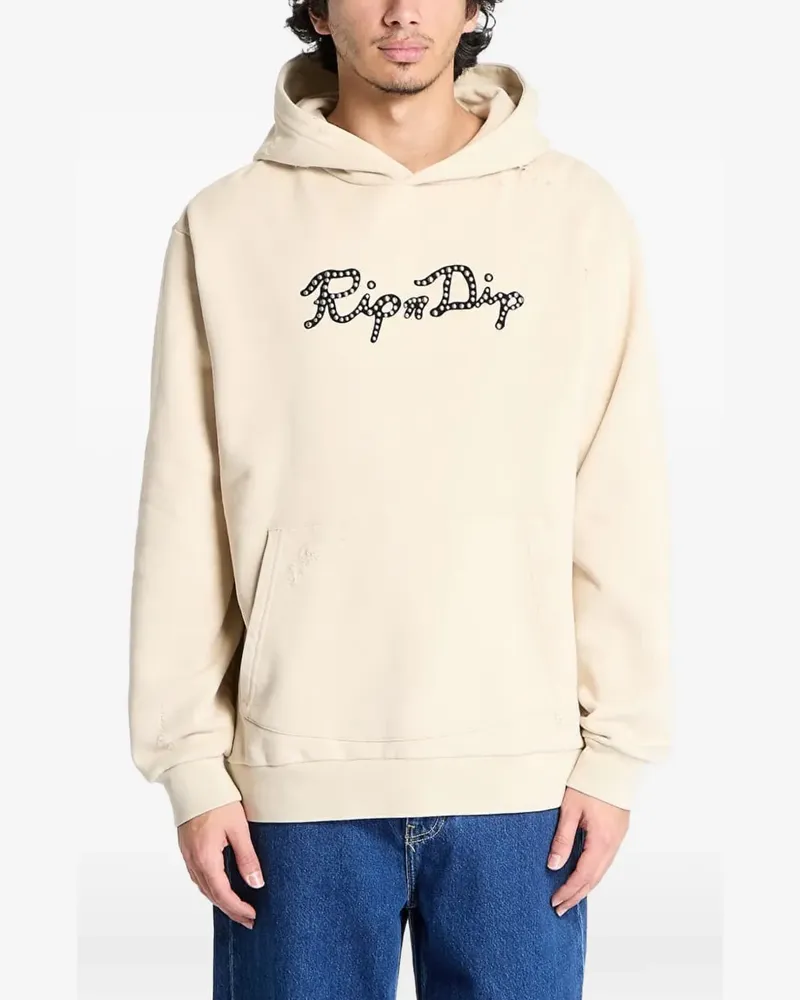 Ripndip Hoodie im Distressed-Look - Nude Nude