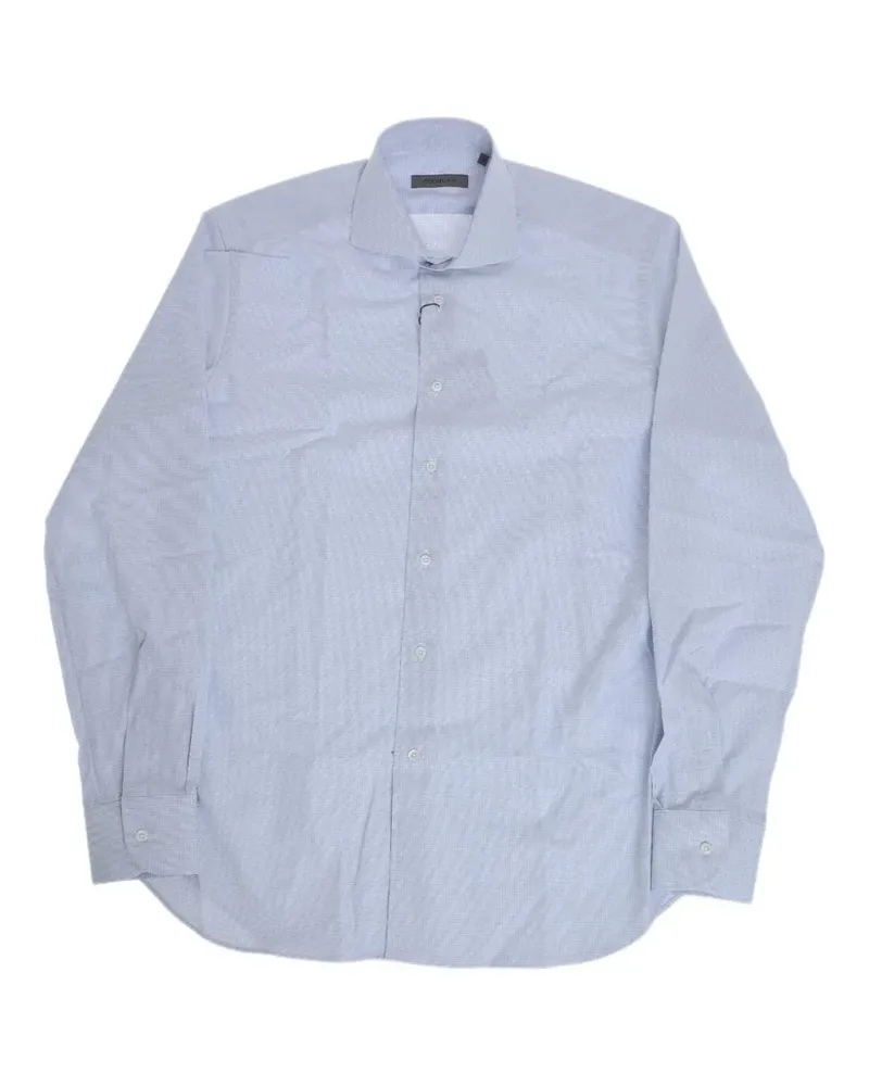Corneliani patterned long-sleeve shirt - Blau Blau
