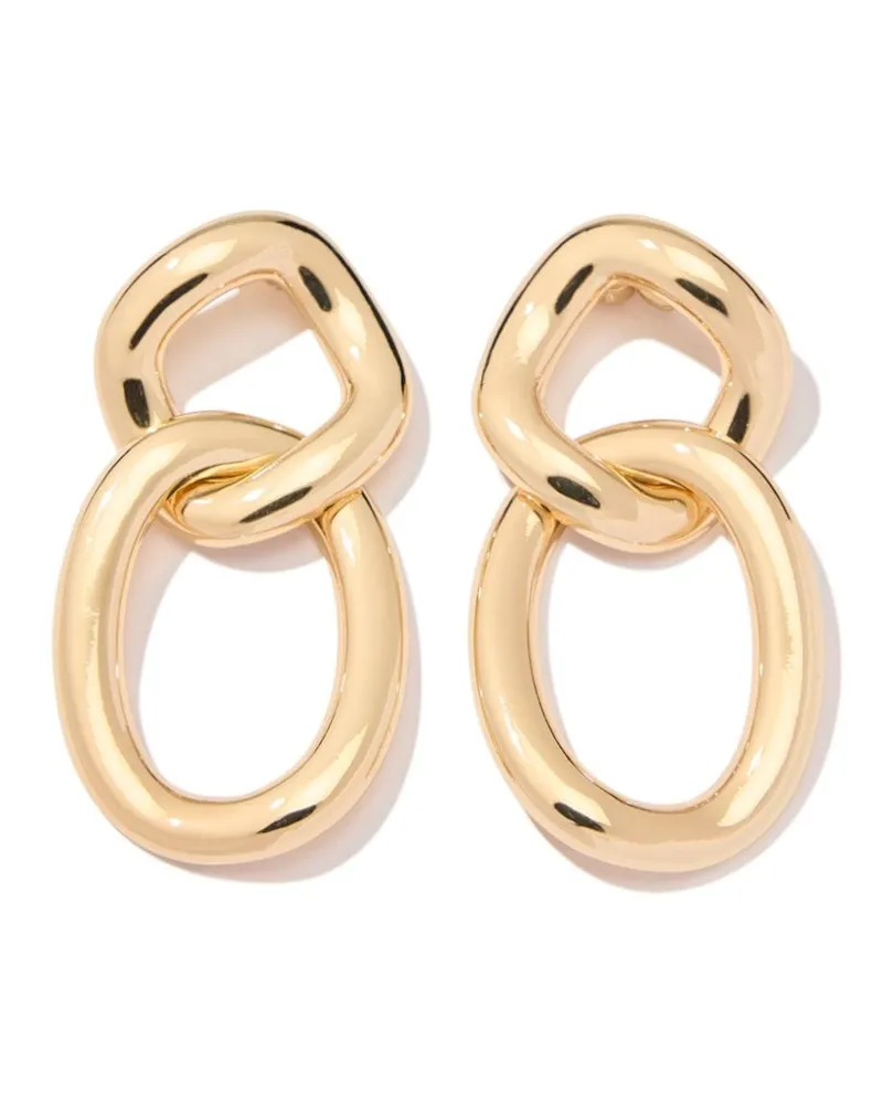 Carolina Herrera New York Kettenohrringe im Oversized-Look - Gold Gold