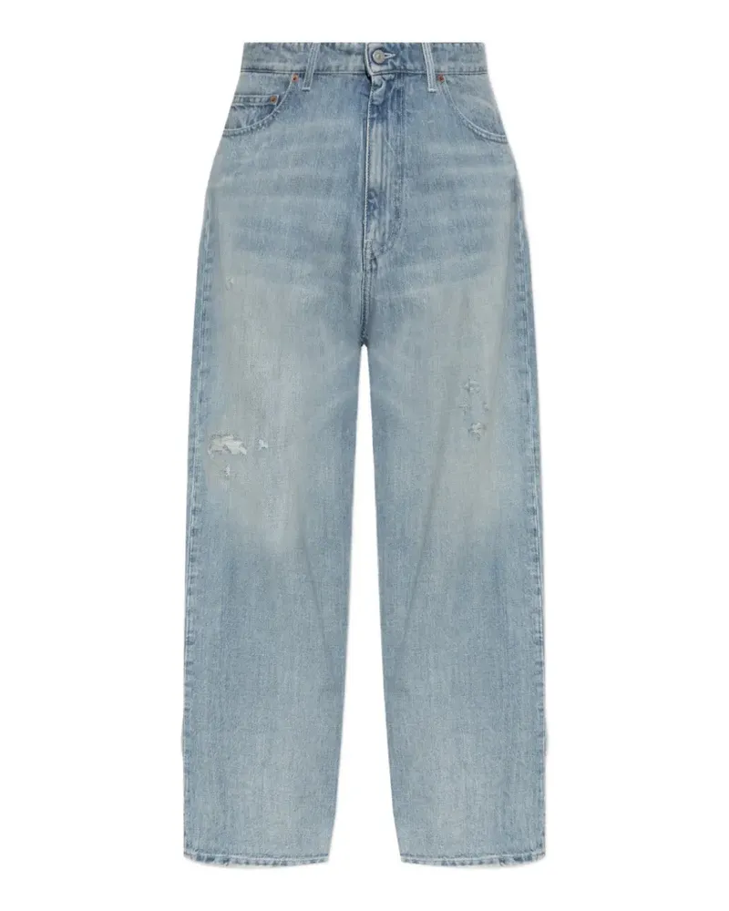 Maison Margiela Ausgeblichene Jeans im Distressed-Look - Blau Blau
