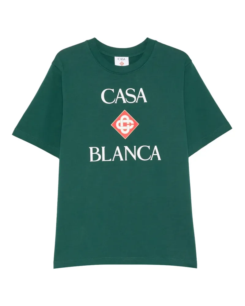 Casablanca Paris logo-print T-shirt - Grün Grün