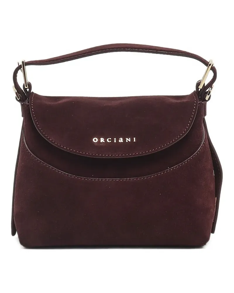 Orciani Kleine Nana Peach Tote Bag aus Wildleder - Rot Rot